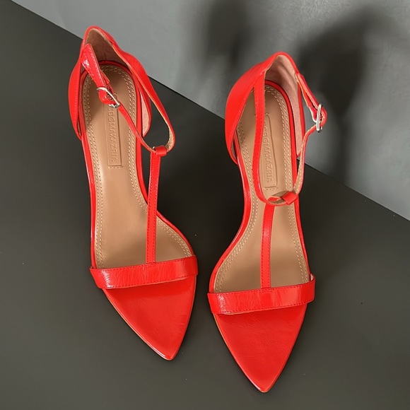BCBG Maxazria size 9 B beautiful bright red/orange high heels - Picture 3 of 7